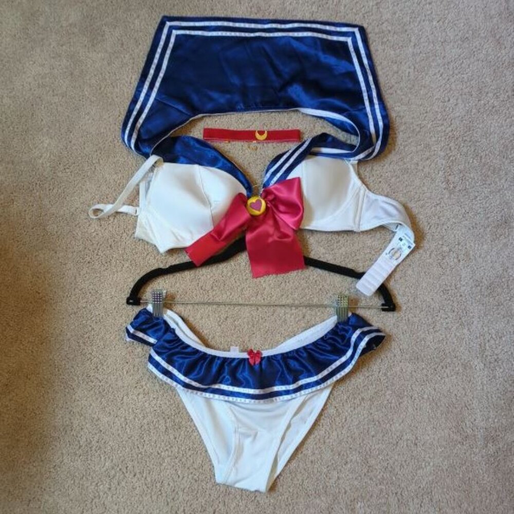 Littleforbig Sailor Moon rave costume 3 piece set size medium NWOT